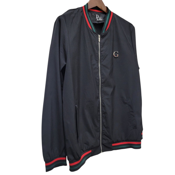 Men Unbranded Lightweight Full-Zip Long-Sleeves Black Windbreaker Jacket Large - Picture 6 of 7